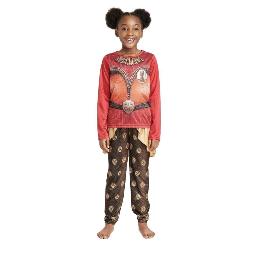 Girls Marvel Okoye 2pc Fantasy Union Suit Red Size S